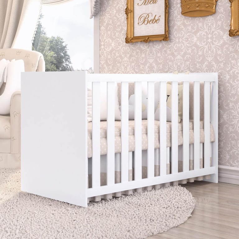 Berço Americano Branco Clean — vista alternativa