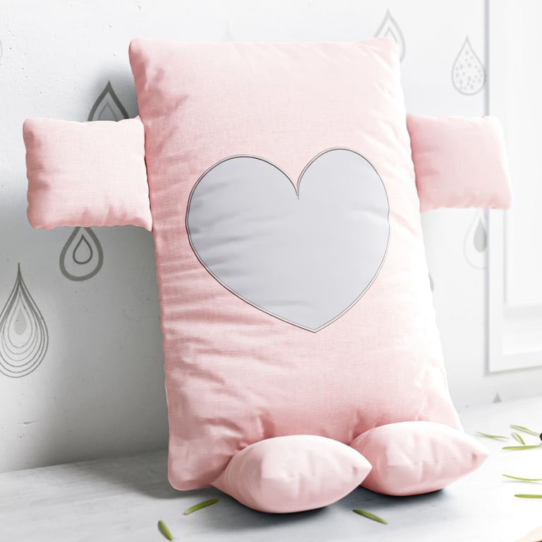 Naninha De Bebê Amor Cor de Rosa 32cm