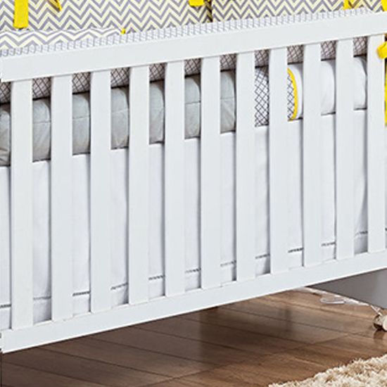 Saia de Berço Amarelo Chevron