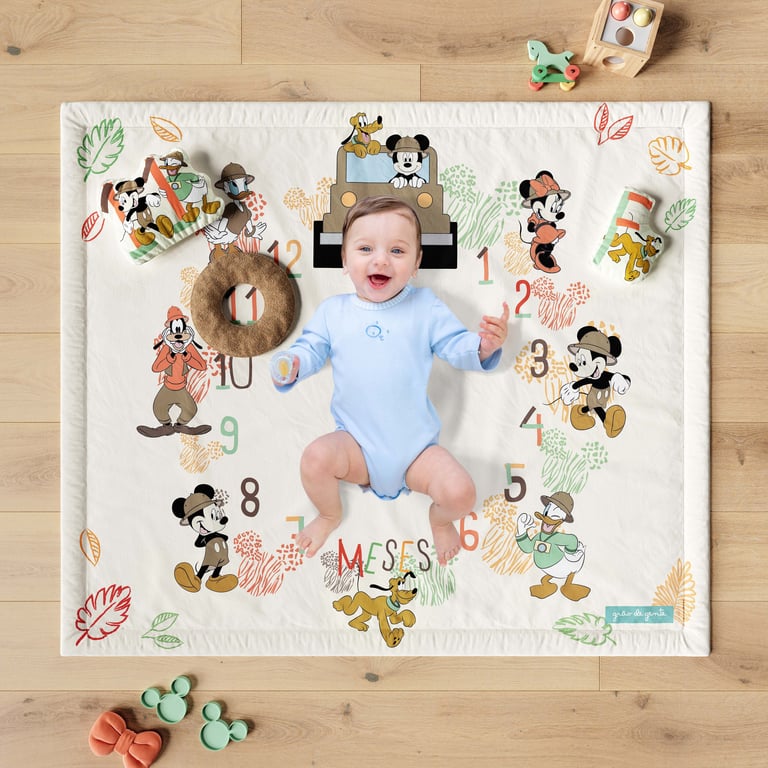 Tapete Mesversário Mickey Mouse Safári — vista alternativa