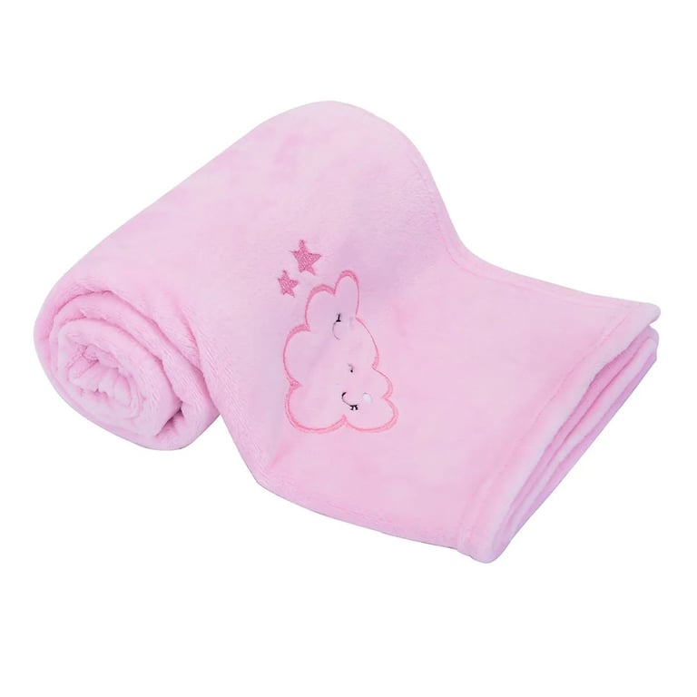Cobertor Flannel Minasrey Alvinha Cloud Rosa 1M