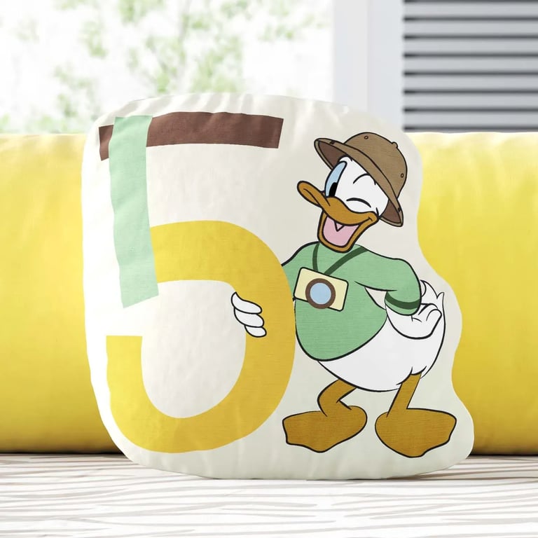 Almofada Mesversário Pato Donald Safári 5 Meses 20cm — vista alternativa