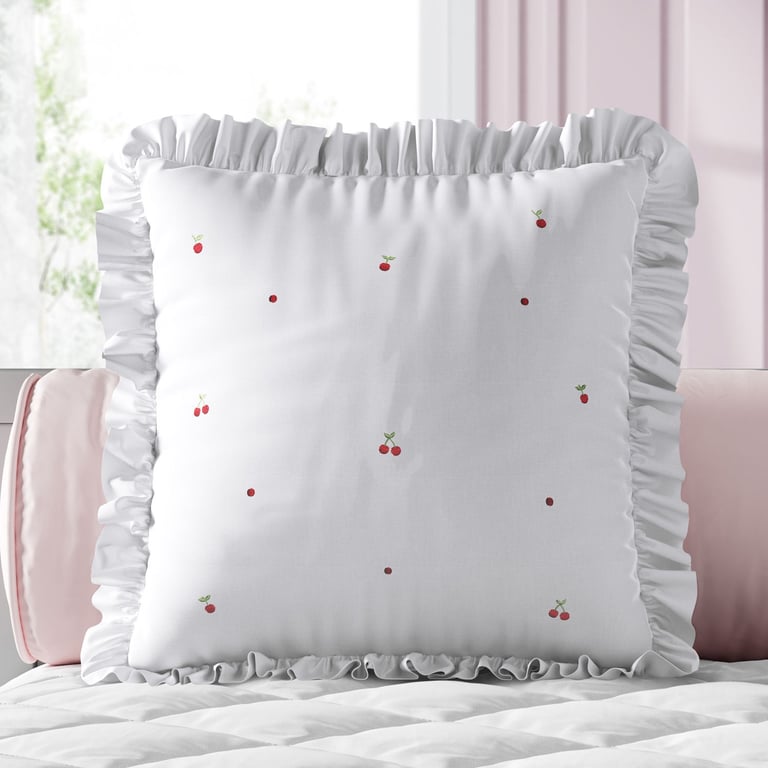 Almofada Quadrada Cerejinhas 30cm