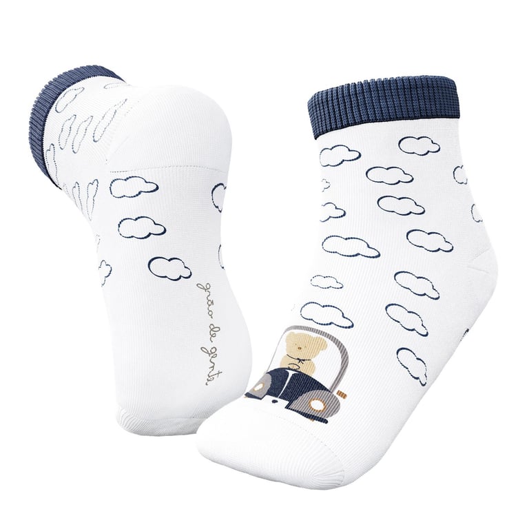 Meia Bebê Urso no Carrinho