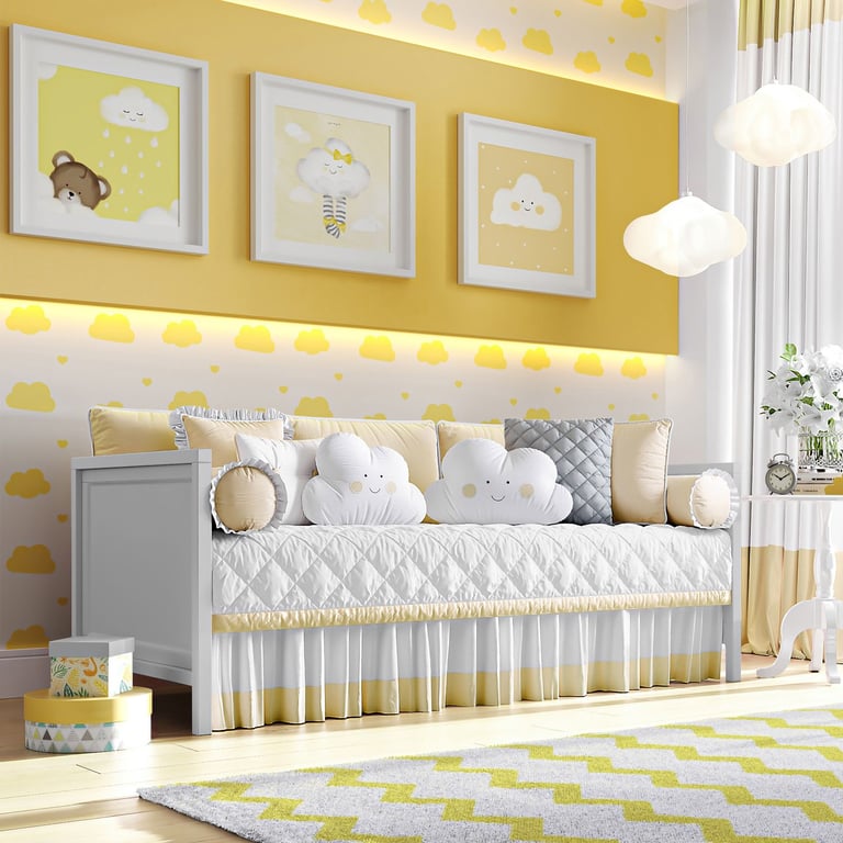 Kit Cama Babá Amiguinhos Nuvem Azul — vista alternativa