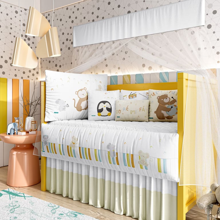 Kit Berço Bichinhos Do Ré Mi — vista alternativa