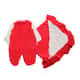 Saída Maternidade Baby Gijo Em Plush Flores Vermelho - imagem 1