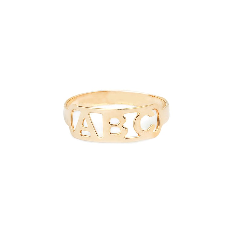 Anel Infantil ABC Ouro — vista alternativa