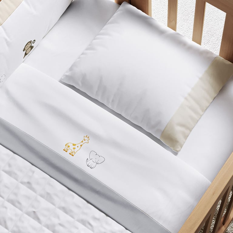 Jogo de Lençol Mini Berço Safári Baby