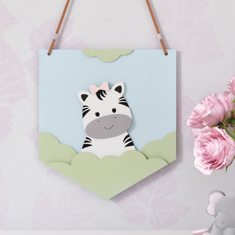 Flâmula MDF Amiguinha Zebra