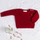 Casaquinho Tricot Menina Flor Vermelho - imagem 2
