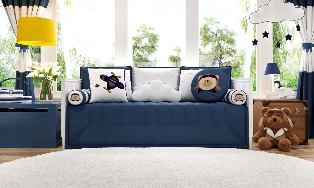 Kit Cama Babá Urso Aviador — vista alternativa