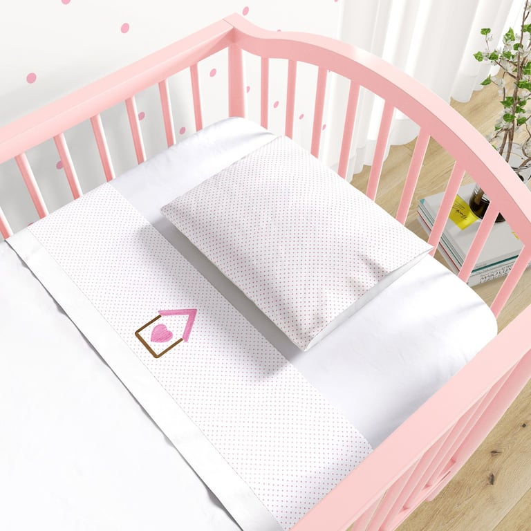 Jogo de Lençol Berço Bordado Casinha 3 peças — vista alternativa