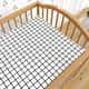 Lençol Berço com Elástico Quadriculado Branco e Preto - imagem 3