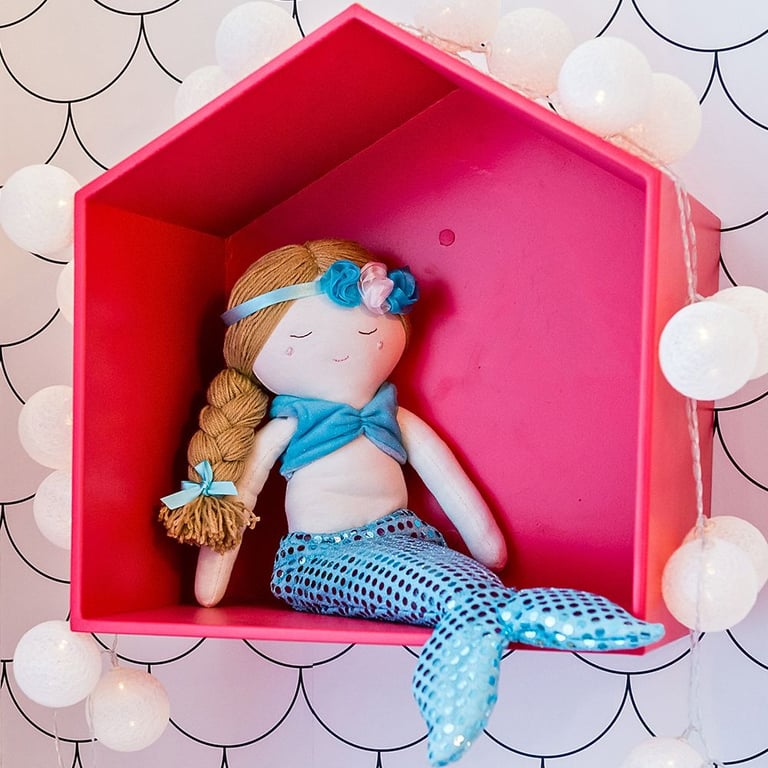 Sereia Mimo Naninha Azul 48cm