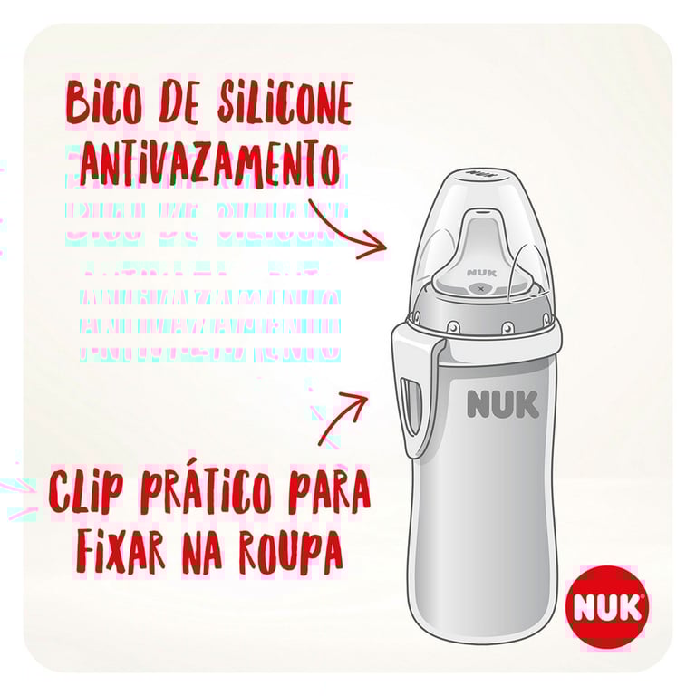 Copo Antivazamento Active Cup 300ml Azul