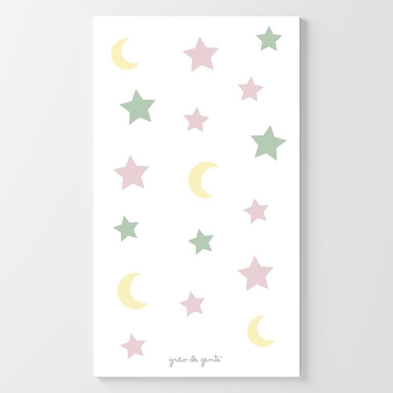 Adesivo de Parede Luas e Estrelas