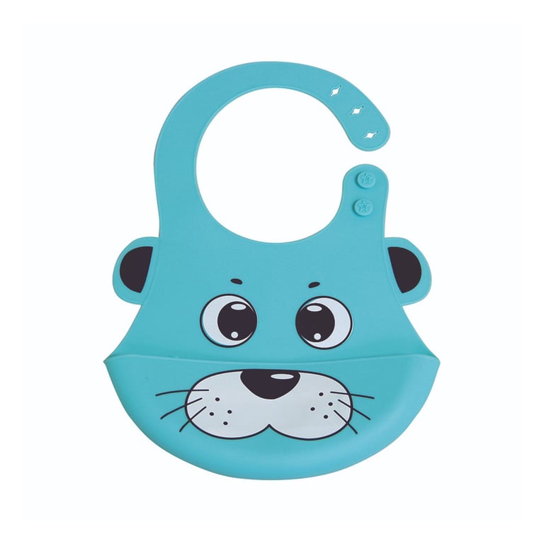 Babador de Silicone com Bolso Foca
