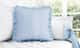 Almofada Tricot Luxo Azul com Babado 38cm - imagem 1