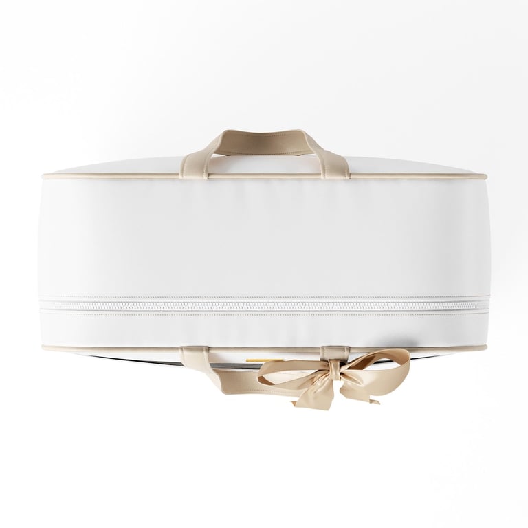 Mala Maternidade Azul Marinho e Bege Luxo 48cm — vista alternativa