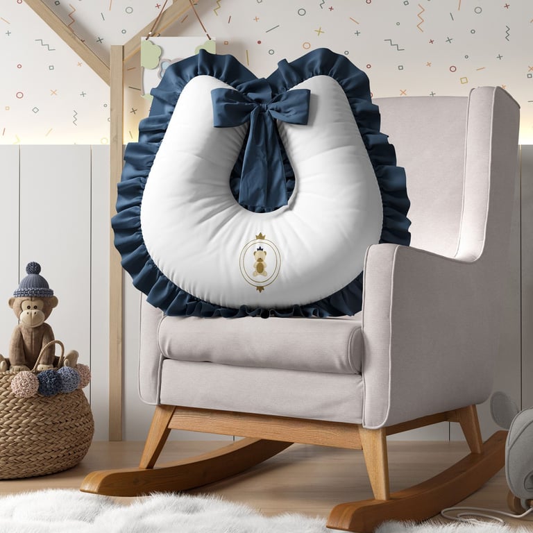 Almofada Amamentação Urso Teddy Realeza — vista alternativa