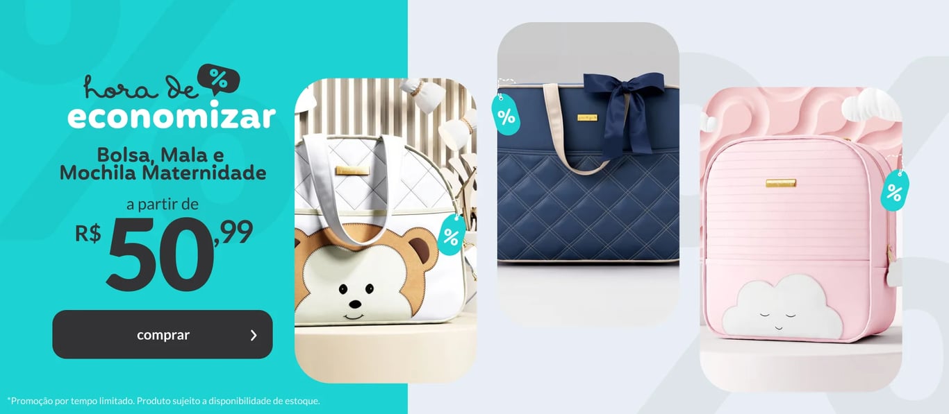 HORA DE ECONOMIZAR - Bolsas, Malas e Mochilas Maternidade