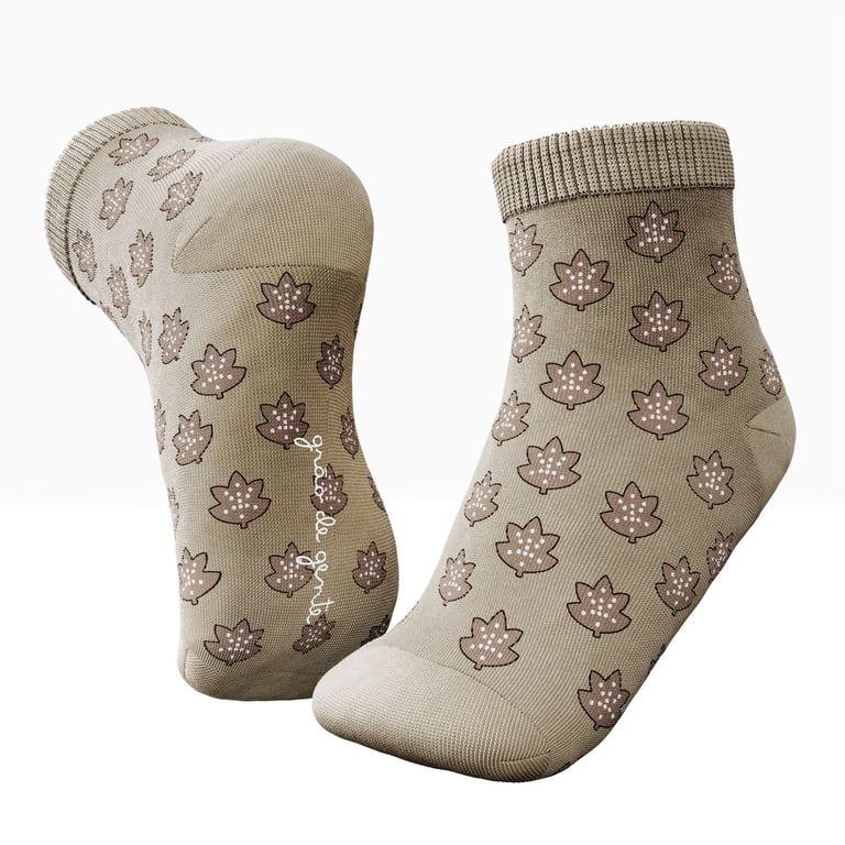 Kit Meia Bebê Tal Pai Tal Filho Trocapé Folhas de Outono 4 Pares Tam 13/20 e 39/43 — vista alternativa