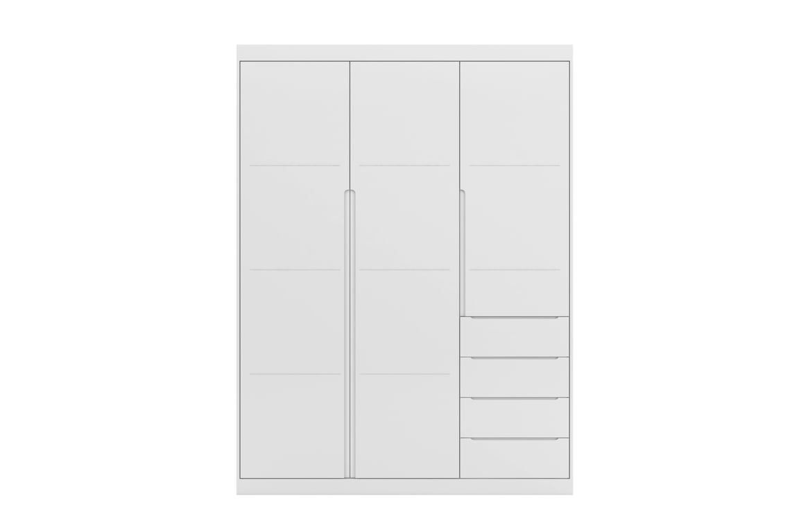 Guarda Roupa Infantil Branco 3 Portas Pérola