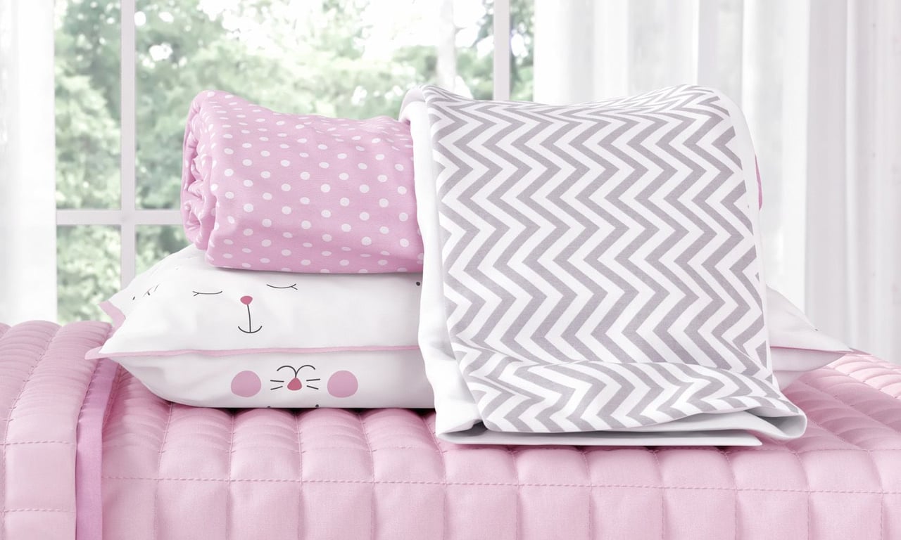 Jogo de Lençol Infantil Solteiro Amiguinhos Verde — vista alternativa