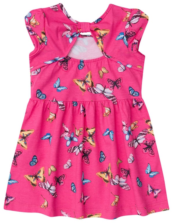 Vestido Curto Rosa Estampado