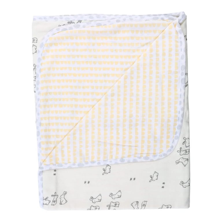 Manta Flanelada Papi Composê Dupla Face Coelho 80cm