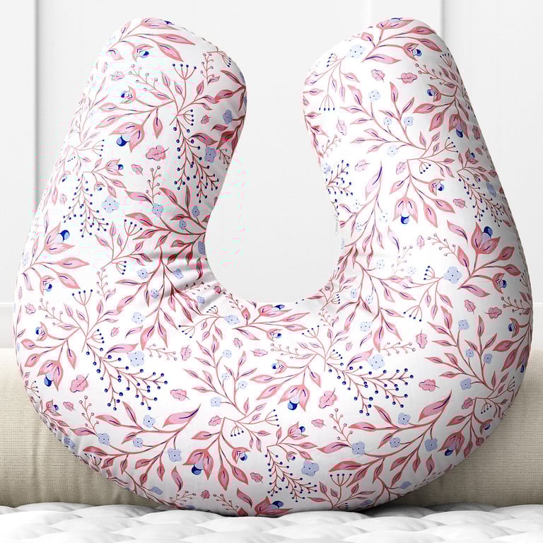 Almofada Amamentação Folhas do Bosque Verde