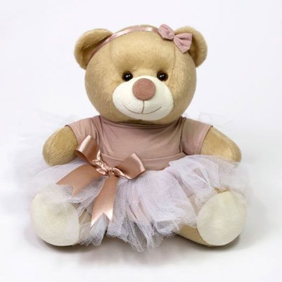 Ursa Bailarina Sentada Rosé 26cm