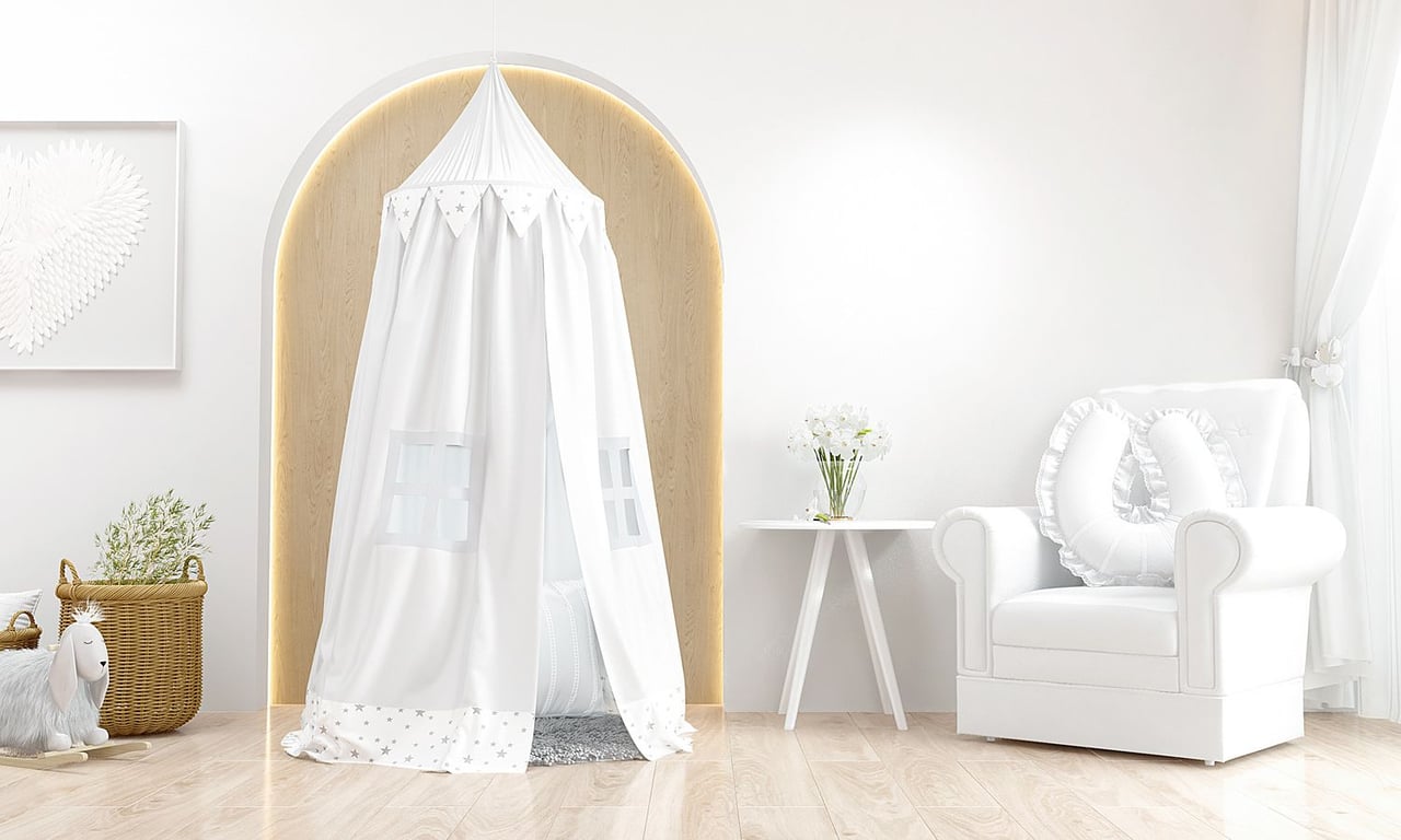 Tenda Dossel Branco Clássico 2m