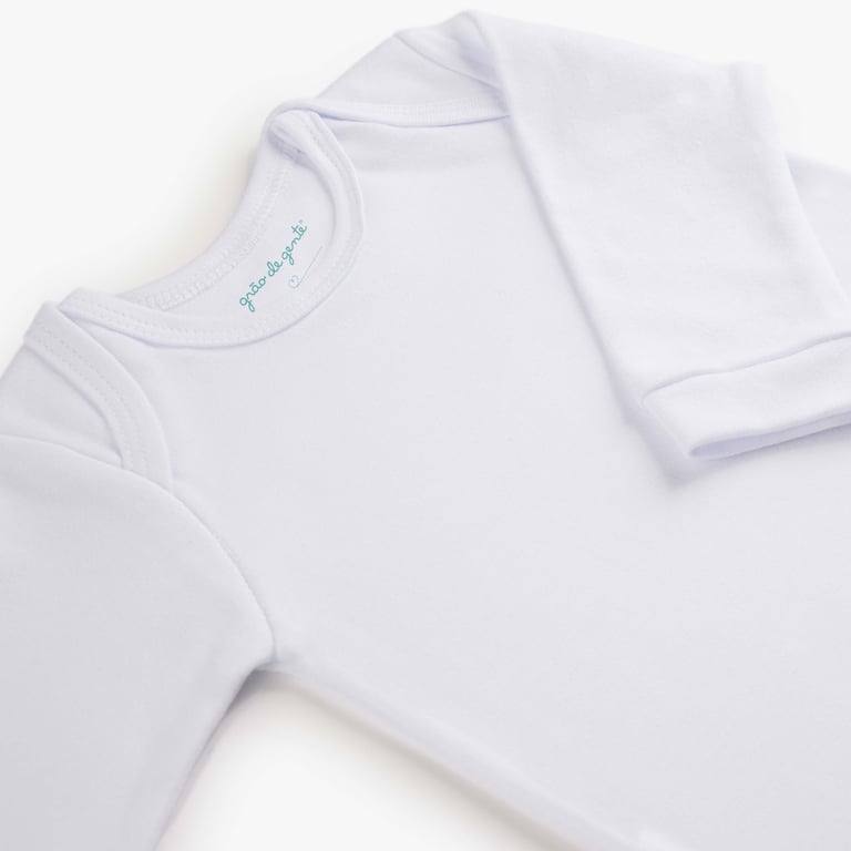 Macacão Longo Comfort em Algodão Egípcio Azul Bebê — vista alternativa