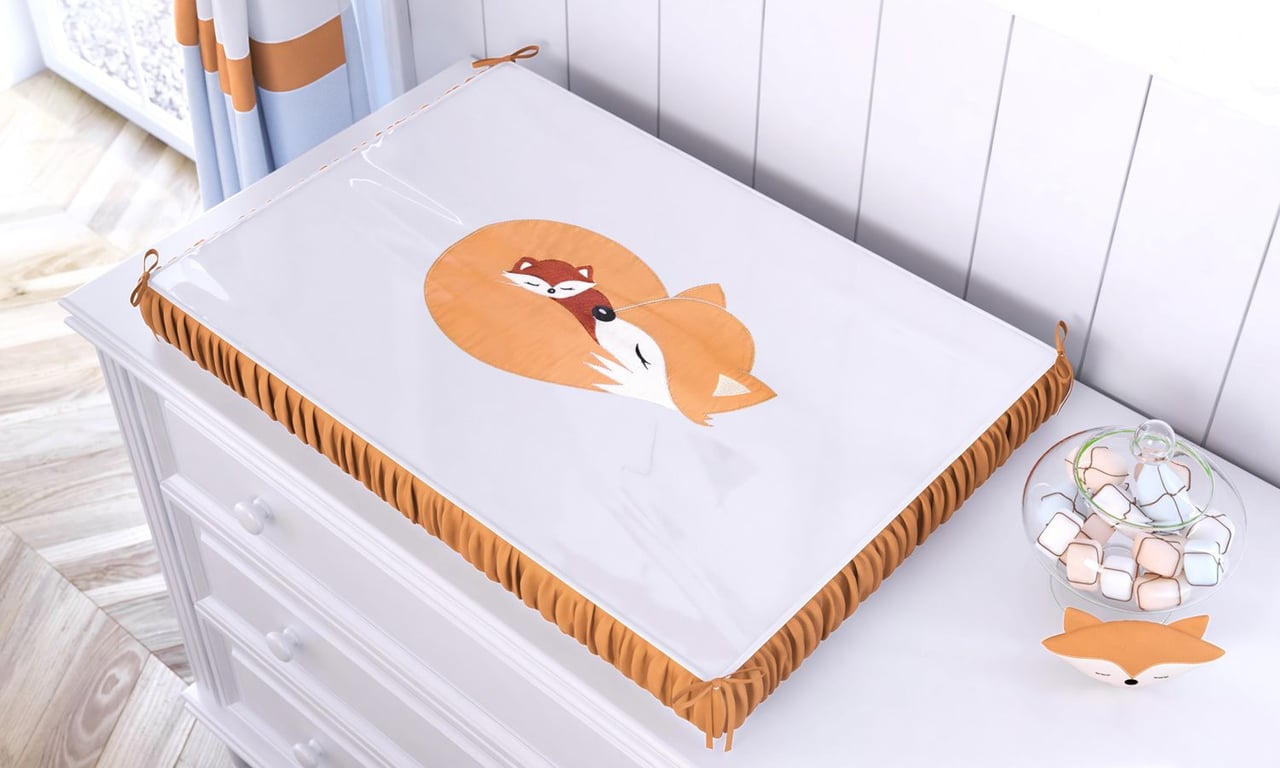 Trocador de Fraldas Raposinha Laranja — vista alternativa