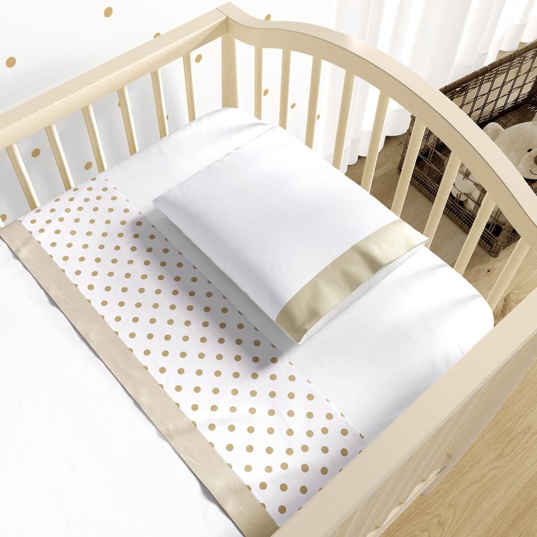 Jogo de Lençol Berço Poá Bege 3 peças — vista alternativa