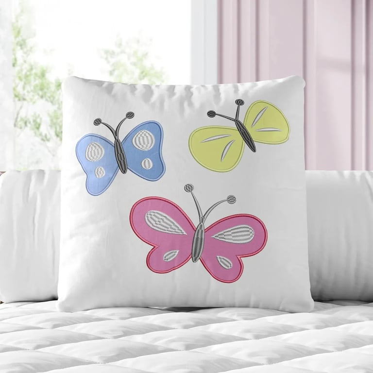 Almofada Quadrada Borboletas Coloridas