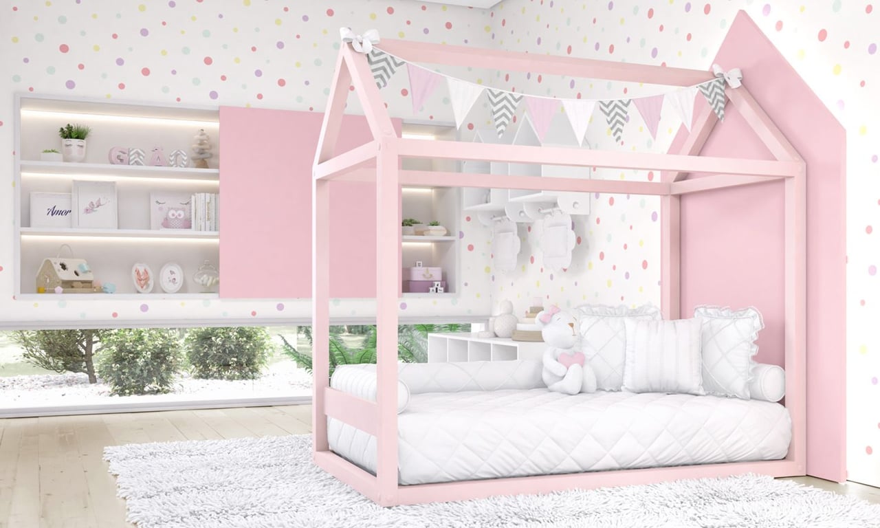 Cama Casinha Montessoriana Branco — vista alternativa