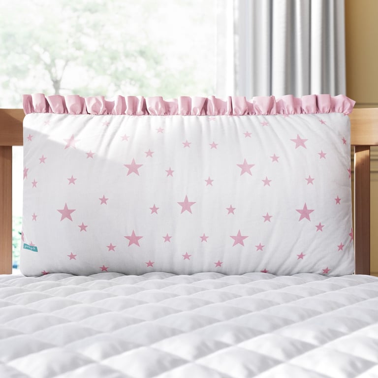 Kit Mini Berço Trança Estrelinha Rosa