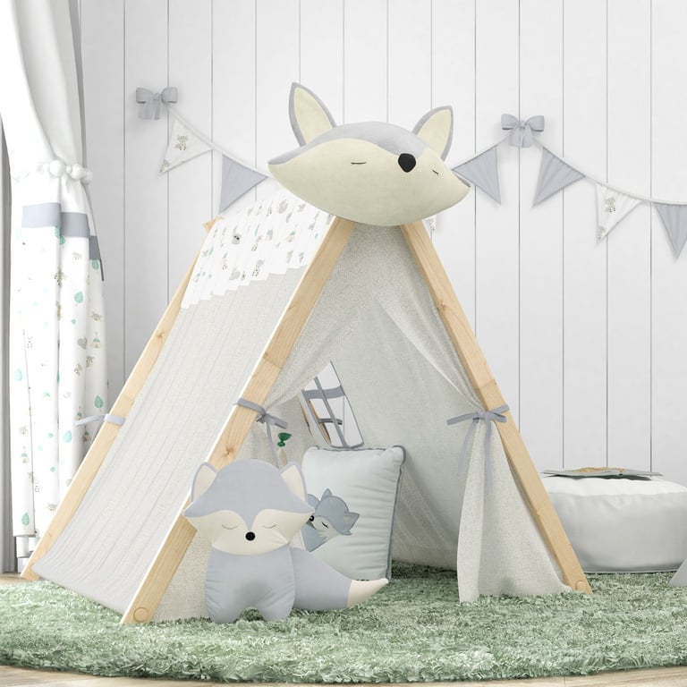 Cabana Quarto de Bebê Raposinha Laranja