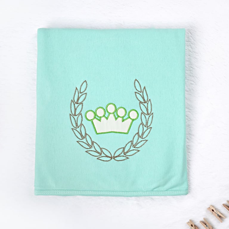 Manta Realeza Verde Água 80cm