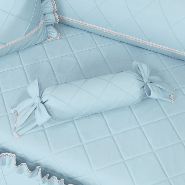 Almofada Apoio Bala Branco Clássico 60cm