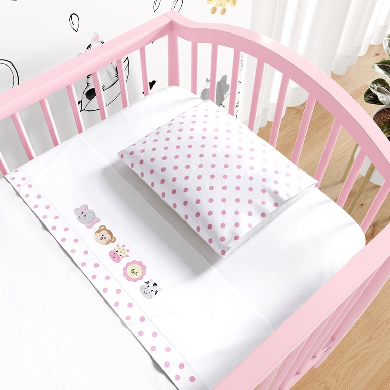 Jogo de Lençol Berço Bordado Amiguinhos Safári 3 peças — vista alternativa