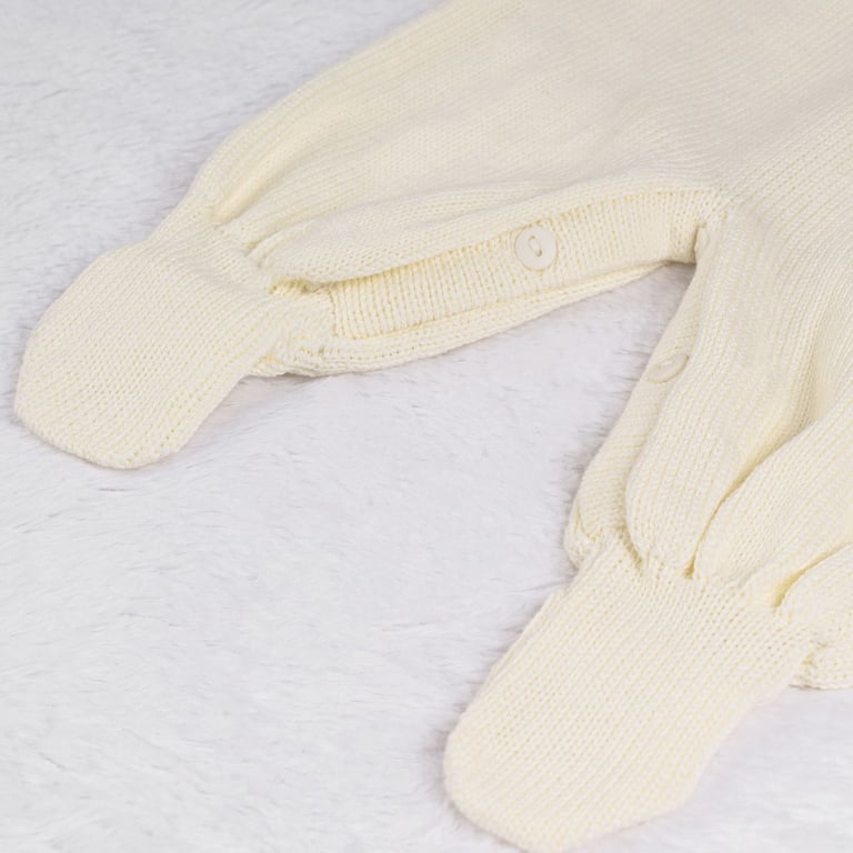 Jardineira Tricot Canelado com Botões Amarelo — vista alternativa