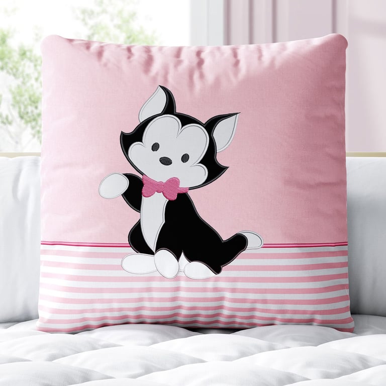 Almofada Quadrada Gato Fígaro Baby 30cm