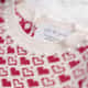 Vestido Tricot Jacquard Petit Coração com Pérolas Rosa - imagem 2