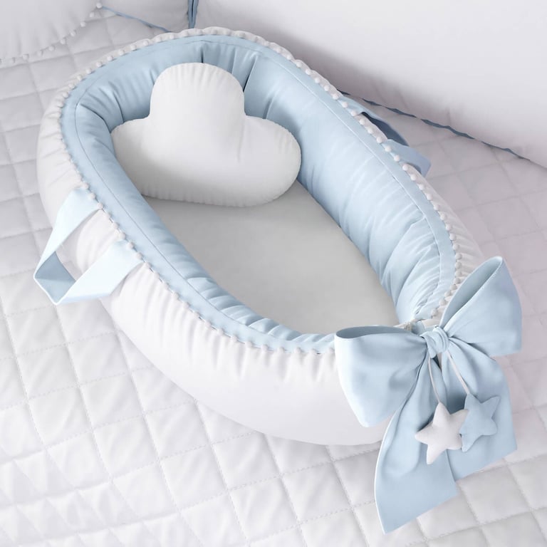 Quarto de Bebê Completo Astronauta Patchwork Azul 17 Peças — vista alternativa