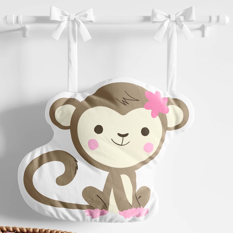 Porta Fraldas Macaquinho Selva Baby