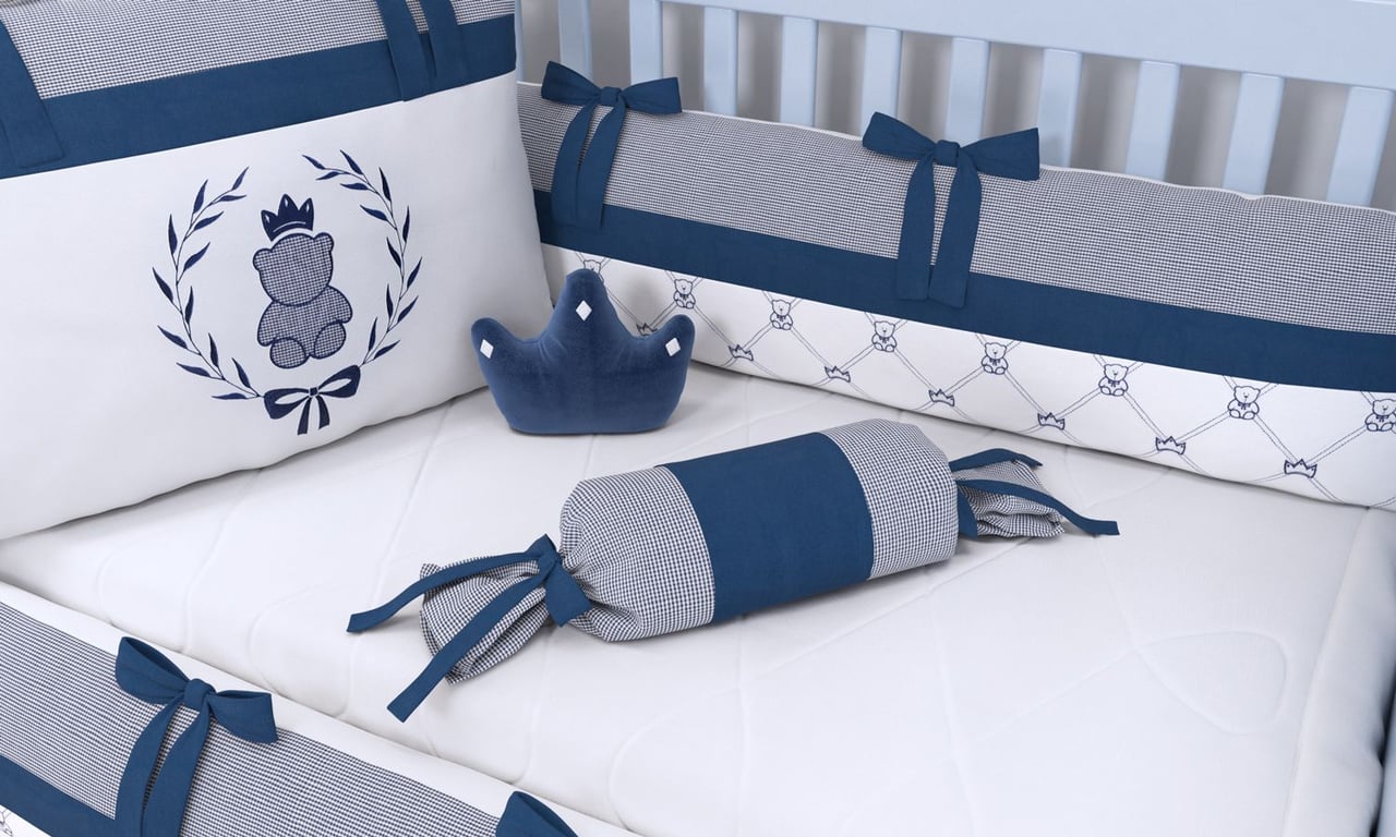 Kit Berço Ursinho Clássico Marinho — vista alternativa